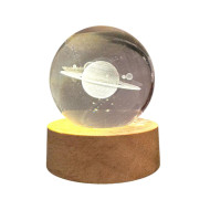 Luminaria De Mesa 3D Led Bolinha Saturno