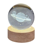 Luminaria De Mesa 3D Led Bolinha Saturno