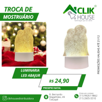 Luminaria De Mesa Abajur Led Familia Sagrada Natal 3 Cores