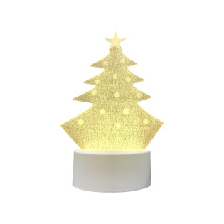 Luminaria De Mesa Abajur Led Arvore De Natal 3 Cores