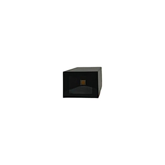 ARANDELA EXTERNA LED CUBO-G 6W PRETO 3000K BRANCO QUENTE