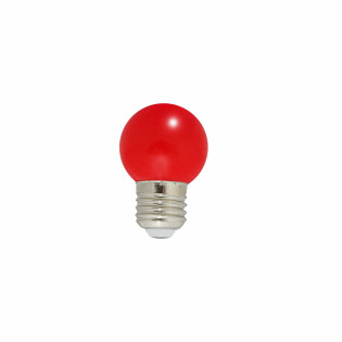 MINI BULBO BOLINHA 1W VERMELHO 127V
