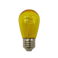 LAMPADA BOLINHA PARA VARAL - 1W USO EXTERNO IP65 AMARELO 127V