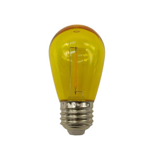 LAMPADA BOLINHA PARA VARAL - 1W USO EXTERNO IP65 AMARELO 127V
