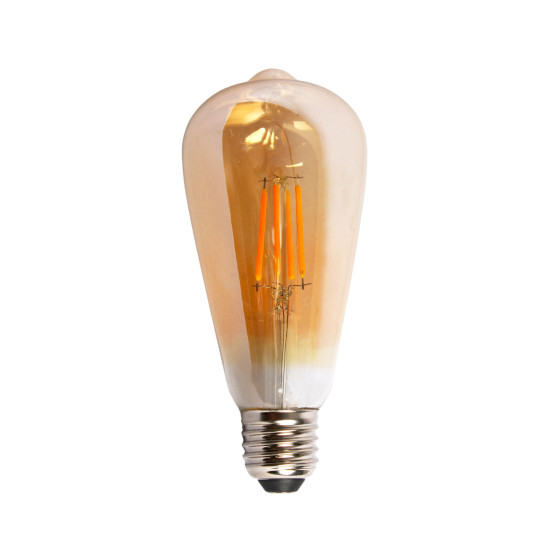 LAMPADA FILAMENTO LED ST64 BRANCO QUENTE 2300K 3.2W