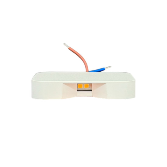 MINI ARANDELA LED 1 FACHO BRANCO 2W 3000K BRANCO QUENTE 