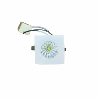 MINI SPOT LED EMBUTIR QUADRADO 1W BRANCO QUENTE 3000K