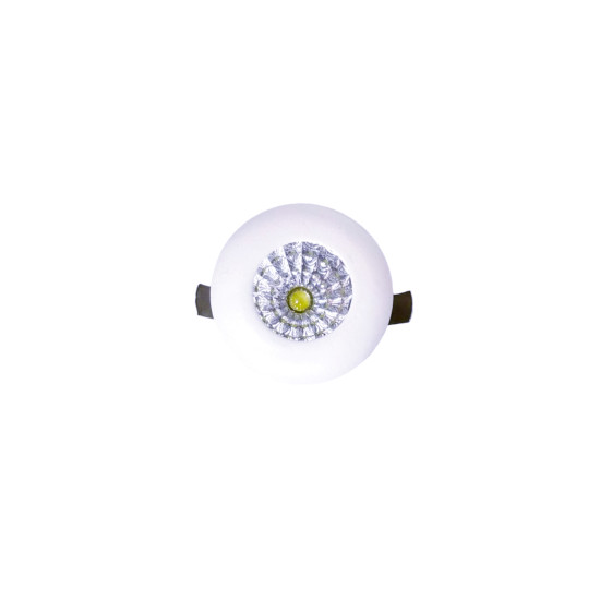 MINI SPOT LED EMBUTIR REDONDO 1W BRANCO QUENTE 3000K