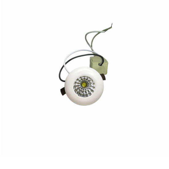 MINI SPOT LED EMBUTIR REDONDO 1W BRANCO QUENTE 3000K