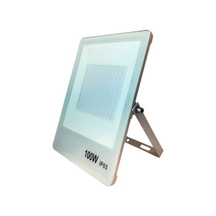 REFLETOR SLIM 100W GAYA BRANCO 3000K BRANCO QUENTE