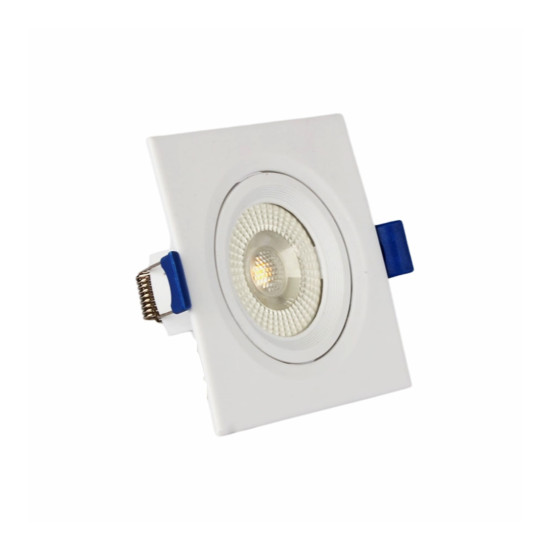 SPOT LED QUADRADO EMBUTIR 3W BRANCO FRIO 6500K 