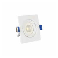 SPOT LED QUADRADO EMBUTIR 3W BRANCO FRIO 6500K 