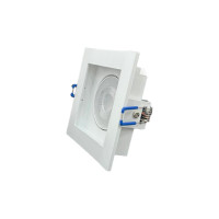 SPOT RECUADO QUADRADO 5W BRANCO - BRANCO QUENTE 3000K 