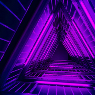 LAMPADA TUBULAR ROXO LED 18W 1.20MT