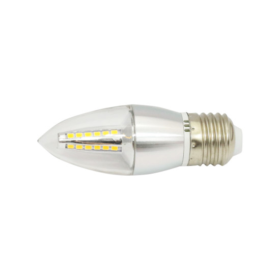 LAMPADA LED VELA CRYSTAL E27 6500K  BRANCO FRIO 4W