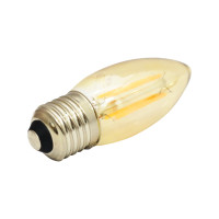 LAMPADA VELA FILAMENTO LED BRANCO QUENTE 2300K 4W E27