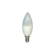 LAMPADA VELA LEITOSA 3000K BRANCO QUENTE 4W E14