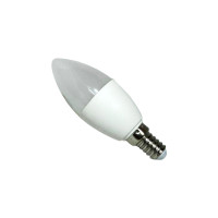 LAMPADA VELA LEITOSA 3000K BRANCO QUENTE 4W E14