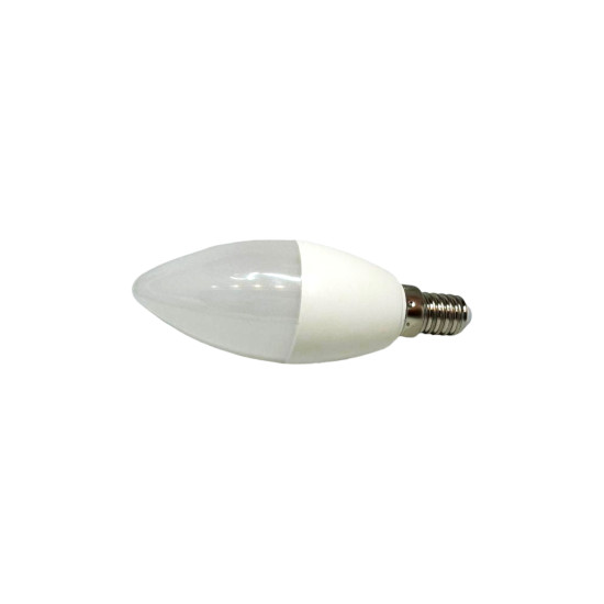 LAMPADA VELA LEITOSA 6500K BRANCO FRIO 4W E14