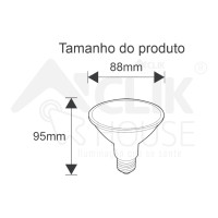 LAMPADA LED PAR30 9,9W, SOQUETE E27 BQ