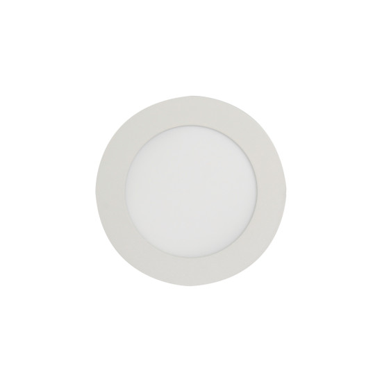 PLAFON LED EMBUTIR REDONDO 6W BRANCO QUENTE 3000K