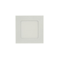 PLAFON LED EMBUTIR QUADRADO 6W BRANCO QUENTE 3000K