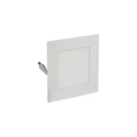 PLAFON LED EMBUTIR QUADRADO 6W BRANCO QUENTE 3000K