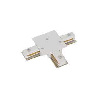 CONECTOR EMENDA TRILHO EM T BRANCO