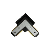 CONECTOR EMENDA TRILHO 90° PRETO