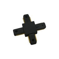 CONECTOR EMENDA TRILHO EM X PRETO