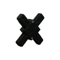 CONECTOR EMENDA TRILHO EM X PRETO