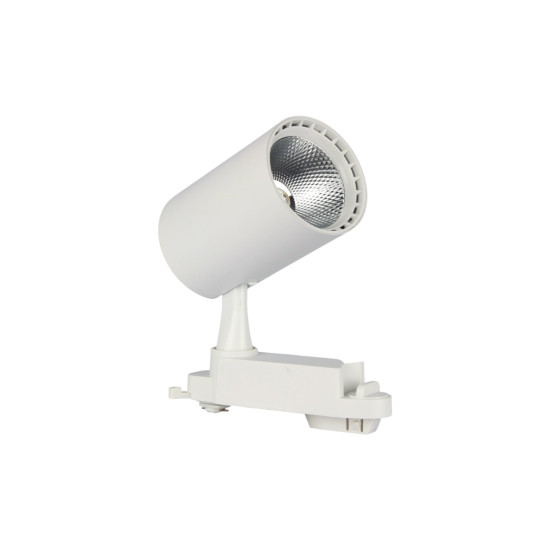 SPOT DE TRILHO BRANCO 20W BRANCO FRIO 6500K