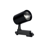 SPOT DE TRILHO PRETO 20W BRANCO FRIO 6500K