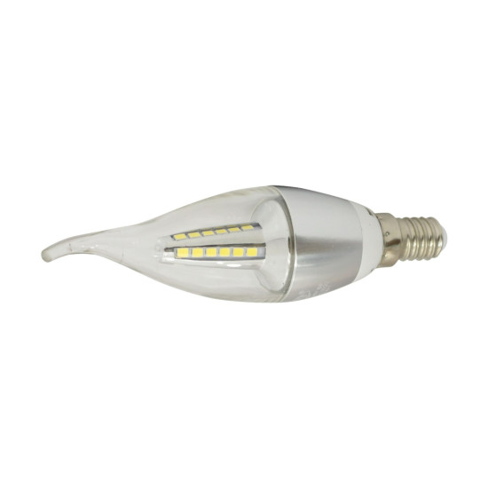 LAMPADA LED VELA CHAMA E14 6500K  BRANCO FRIO 4W